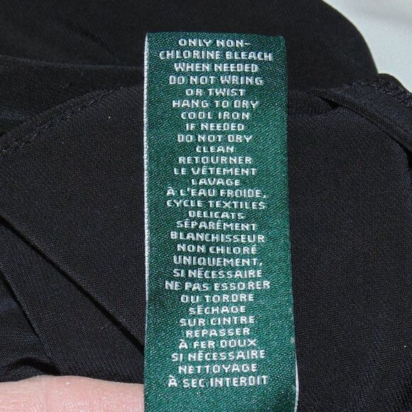 LRL Dress, 4, Black/White, Mesh/Illusion Neckline, Sleeveless, Career/Workwear - Picture 16 of 16